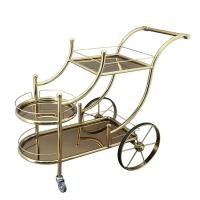 China Commercial Bar Trolley Hotel Restaurant Furniture Metal Venue Mobile Delivery Trolley on sale