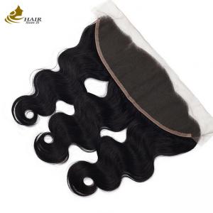 China Silk Base Human Hair Lace Closure Frontal Body Wave customized supplier