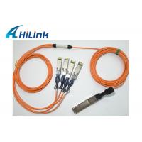 China 40 Gigabit Ethernet  Active Optical Cable , QSFP To 4 x SFP+ 40G QSFP Cable 20m Length on sale