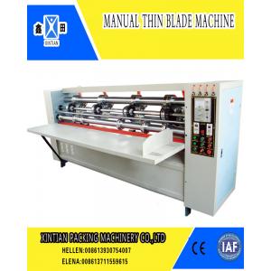 China Manual Feeding Carton Making Machine Thin Blade Slitting And Scoring Machine supplier