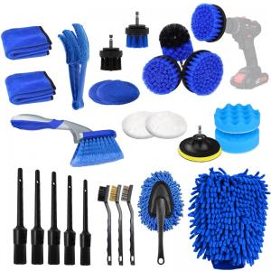 Ergonomic Auto Car Cleaning Brush Set To Cleaning Car