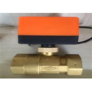 Two Way Ball Brass Water Valve For Saturated Vapor Lightweight Rustproof