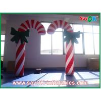 China Custom Durable Advertising Inflatable Candy Cane For Christmas Holiday on sale