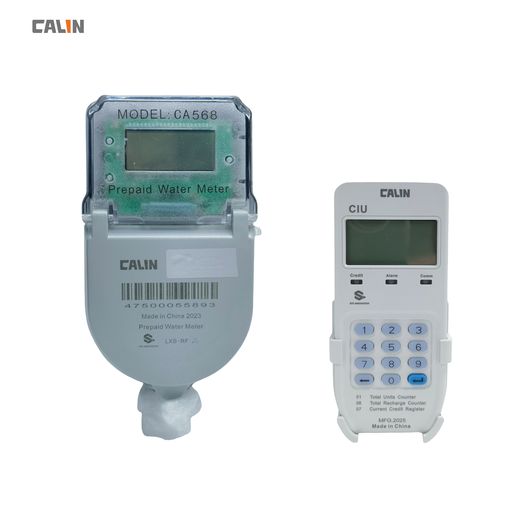 China Malaui Tipo de teclado dividido Válvula de no retorno Integrado de pago móvil Contador de agua prepagado wholesale