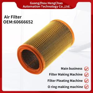 Cylinder Car Air Filter OEM 60666652 Car Air Filter Making Equipment Production