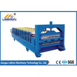 China High Efficiency Double Layer Roll Forming Machine , IBR Sheet Roll Forming Machine supplier