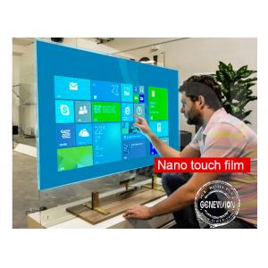 China Interactive Capacitive Touch Foil Film PCAP Touch Screen Kiosk Transparent Nano Touch Wall supplier