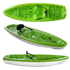One Person Plastic Paddle Kayak Fishing Single Seat Sit On Fishing Kayak Sit On Top Kayak Boat Plastic Dropshipping