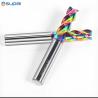 China Carbide Cutting Tools 3flutes Colorful Coating for Aluminium HRC55 Milling Cutter for Wood Acrylic Copper Plastic wholesale