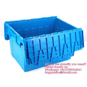 China Collapsible Storage Bin With Lid - 48L Foldable Plastic Box For Garage, Car Trunk, And Organization - Stackable Lidded Container wholesale