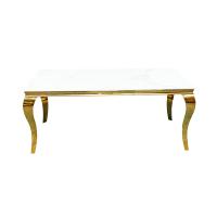 China Golden Legs Modern Kitchen Table , Multipurpose Modern Marble Side Table on sale