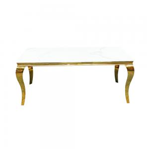 China Golden Legs Modern Kitchen Table , Multipurpose Modern Marble Side Table supplier