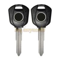 China Brass Blade Motorcycle Key Shell Blanks Silver Color Smooth Surface No Transponder on sale