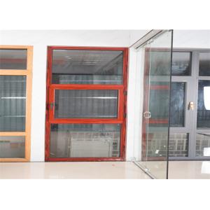 Hidden Hinge Aluminium Glass Window Site Red Inside And Outside Windows