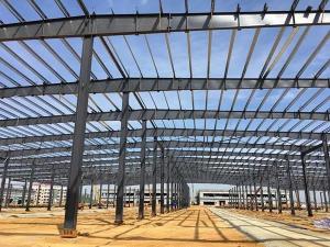 Q235b Q355b Steel Structure Construction Metal Frame Construction Painting Surface For Sale Steel Structure Construction Manufacturer From China