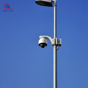 China Q235b Galvanized Traffic Signal Light Pole Painted Outdoor Camera supplier
