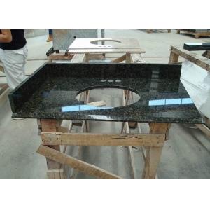 China Dark Green Uba Tuba Granite Countertops , Polished Granite Stone Countertops supplier