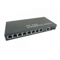 China 8POE+1RJ45+1Fiber Ethernet Media Converter Full Gigabit 10 / 100 / 1000Mbps on sale