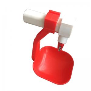 Red Chicken Drinking Nipples With Steel Ball Chicken Waterer Use For Poultry Drinking Cups