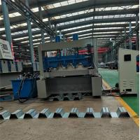 China Color Steel Floor Decking Roll Forming Machine 0.8-1.5mm Thickness on sale