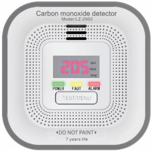 LZ-2902 carbon monoxide alarm Power supply: DC 3V (non-replaceable battery) Sensor type: Figaro carbon monoxide sensor