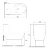 China Siphon Flush 1.1 Gpf Elongated Round One Piece Toilets D707×W370×H715mm wholesale