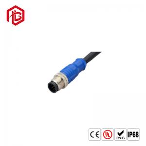 China M12 IP65 IP67 IP68 waterproof power connector cable m12 connector supplier