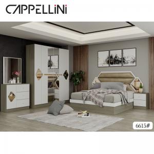 China Modern Design Bedroom Sets Furniture MDF Board Glass High Grade Accessories supplier