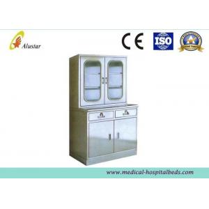 China 300*1750mm Hospital Stainless Steel Medical Cabinet Wardrobe Cabinet With Lock supplier