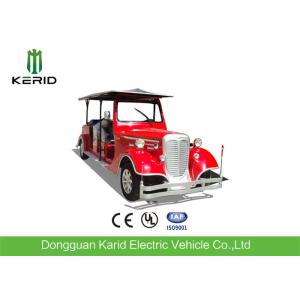 China Elegant Classic Design Red Color Vintage Club Car 4 Row For 11 Passenger supplier