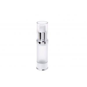 Frosted 30 Ml Airless Cosmetic Bottles  BPA Free Environmental Friendly