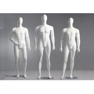 Fiberglass Male Standing / Seating Full Body Mannequin For Clothes Shop