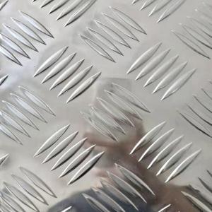 China Five Bars Embossed Aluminum Sheet 3003 3103 Checkered Aluminium Sheet wholesale