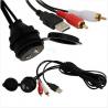 China 1 M Waterproof Dash Mount USB Aux Extension Cable / car usb aux Panel Mount Cables wholesale