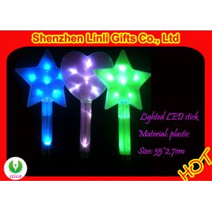 China LED flashing toys - large personalized blue, green, purple ABS plastic star glow sticks supplier