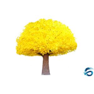 China Customize Waterproof Artificial Yellow Tree Real Touch With PE Leaves wholesale