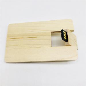 China Customized Branding Wooden Card USB flash Drives 16Gb for Promo gifts supplier