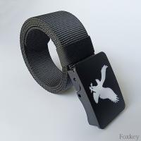 China Polyester Nylon Waist Belt Plastic Buckle Men Waist Belt Customized Print on sale