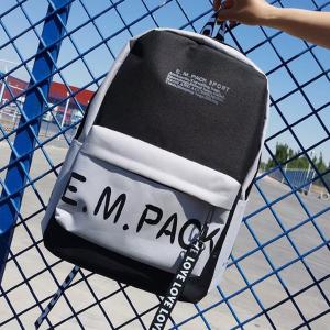 New nylon monogram printed backpack fashion trend European and American style outdoor backpack