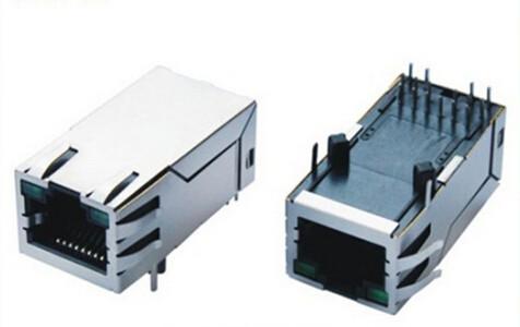 Waterproof Single Port POE RJ45 Jack / Rj45 Female Connector With Magnetics Module