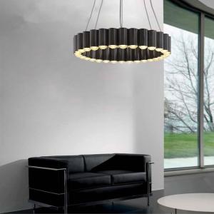 China Postmodern Luxury LED Chandelier Round Water Pipe ndustrial Carousel LED Chandelier(WH-MI-104) supplier