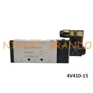 4V410-15 1/2" 5 Way 2 Position Single Pneumatic Solenoid Valve AirTAC Type 400 Series