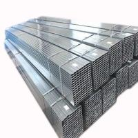 China Corrugated Square Tubing Galvanized Steel Hollow Pipe Iron Rectangular Tube on sale