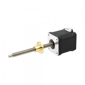 China 42x42mm Hybrid Nema 17 Stepper Motor with Lead Screw and Linear Motion Control System supplier