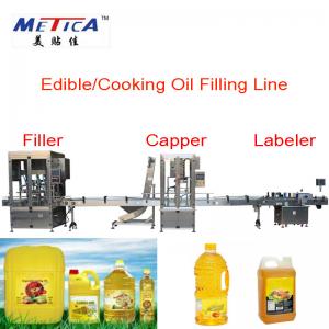 High Intellectualization Bottling Production Line 7000mm length for Edible Oil