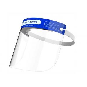 China Disposable PET Face Shield Visor / Anti - Fog Face Mask With Eye Shield supplier