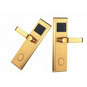 PVD Gold  Modern House LOCK Hotel Entrance Lock with Card / Card Open