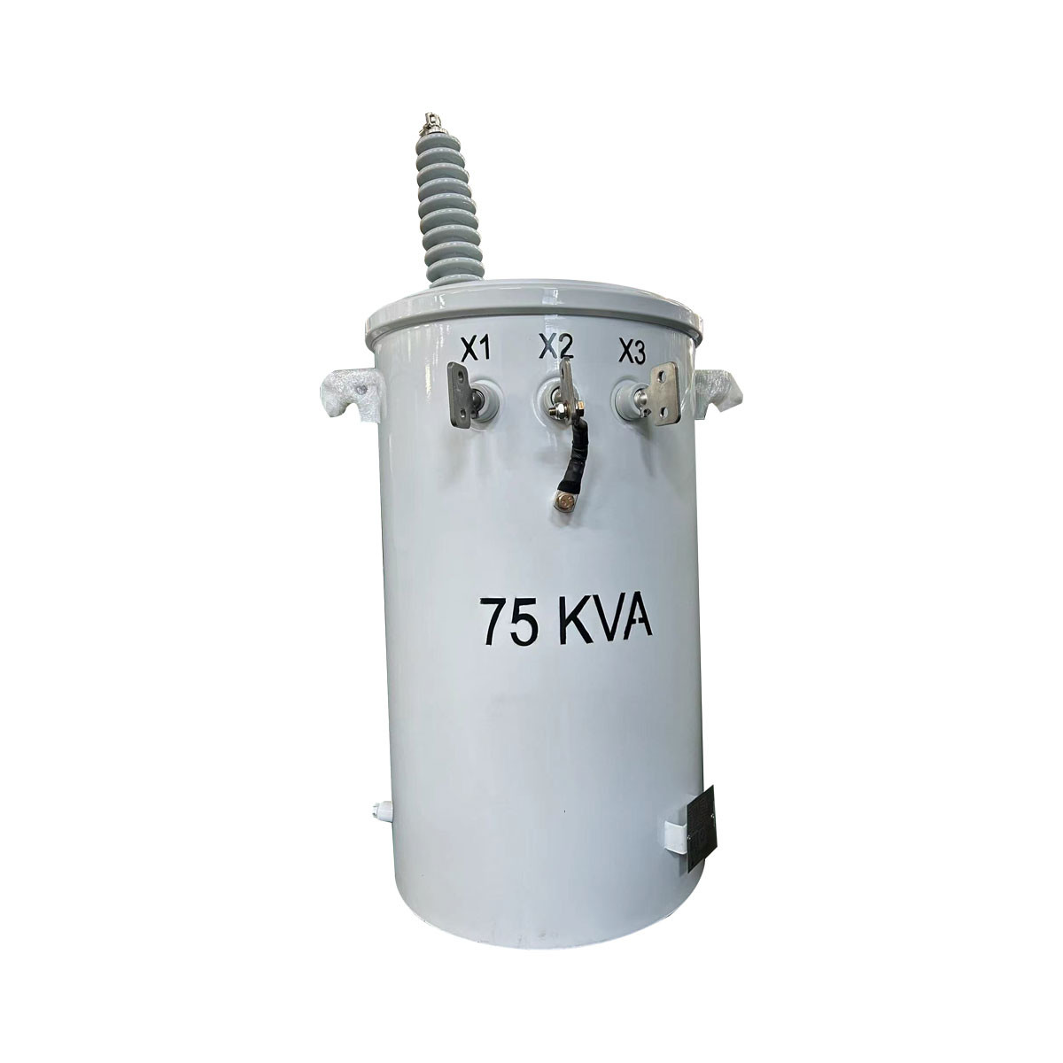 China Óleo de transformador de distribuição de 75kva monofásico montado em pólo imerso 13,2KV a 240V on sale