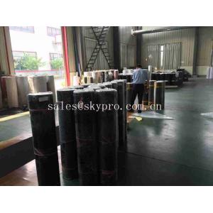 Industrial Black Rubber Sheeting Roll Smooth Surface Self - Adhesive Rubber Matting Rolls