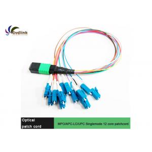 China 12 Cores MPO-LC/UPC SM OM3  Fiber Patch Cord supplier